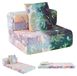 Banc enfant 3-en-1, motif lumineux, pliable, avec coussin, multicolore