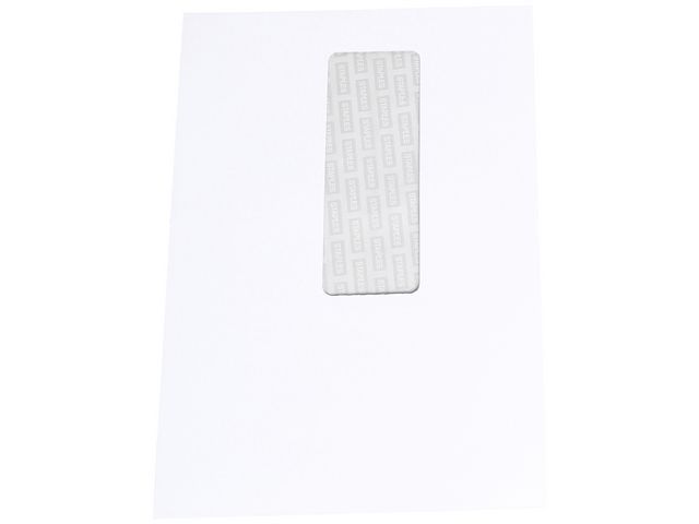Staples Zakelijke envelop A5 met Venster & Zelfklevend Wit