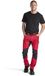 Blåkläder Service werkbroek met stretch 1459-1845 - Rood/Zwart - C48
