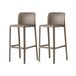 Connubia BAYO Krukken 2 stuks gerecycled polypropyleen taupe mat