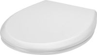 Wenko WC bril Gubbio - antibacterieel wit Duroplast - Easy-Close softclose sluiting - Fix-Clip afklikbare bevestiging in RVS - belastbaar tot 350 kg