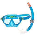 Aqua Lung Sport kindersnorkelset met duikmasker en snorkelbuis eenheidsmaat blauw - aqua