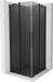 Mexen Velar Duo porte coulissante de douche 90 x 90, graphite, gun metal