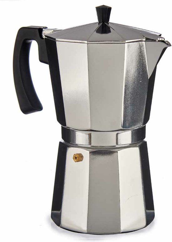 Kinvara Percolator Italiaans koffiezetapparaat - Aluminium - zilver - 650 ml