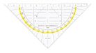 Aristo Geodriehoek met vaste greep AR1553