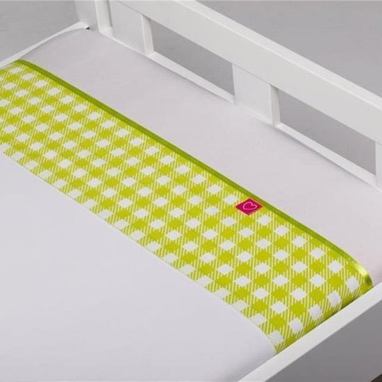 Briljant Bedmode Abby laken Lime - Wiegje 75x100 cm