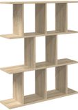 vidaXL Wandplank Sonoma Eiken 80 x 20 x 96 cm Bewerkt hout