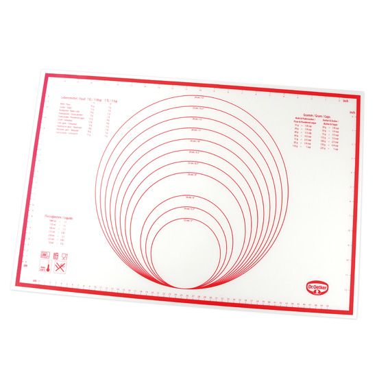 Dr. Oetker 1923 - Keukensnijplank - 60 x 40 cm - Rood/Wit