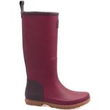 Rouchette Dameslaarzen Origin Aubergine Rubber Katoen Maat 40