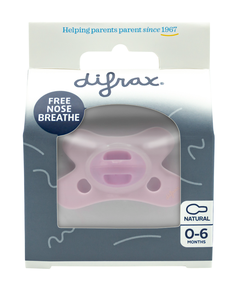 Difrax Fopspeen Natural 0-6 M Rose Quartz