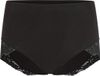 Hunkemöller Dames Lingerie Superslip maxi kant - Zwart - maat 2XL