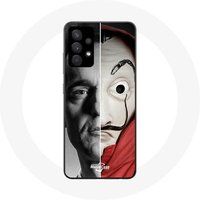 Maniacase Hoesje voor Samsung Galaxy A13 4G / A13 4G Lite Berlin La casa de papel Berlin Masque Split