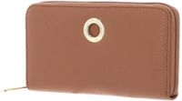 MANDARINA DUCK Mellow Leather Zip Around Wallet Pecan Nut Lichtbruin