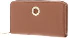 MANDARINA DUCK Mellow Leather Zip Around Wallet Pecan Nut Lichtbruin