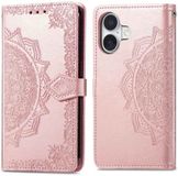 imoshion Hoesje - Geschikt voor Apple iPhone 17 - Mandala Bookcase - Rosé Goud