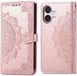 imoshion Hoesje - Geschikt voor Apple iPhone 17 - Mandala Bookcase - Rosé Goud