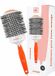 Ilū Brosse coiffante céramique orange Ø 65 mm