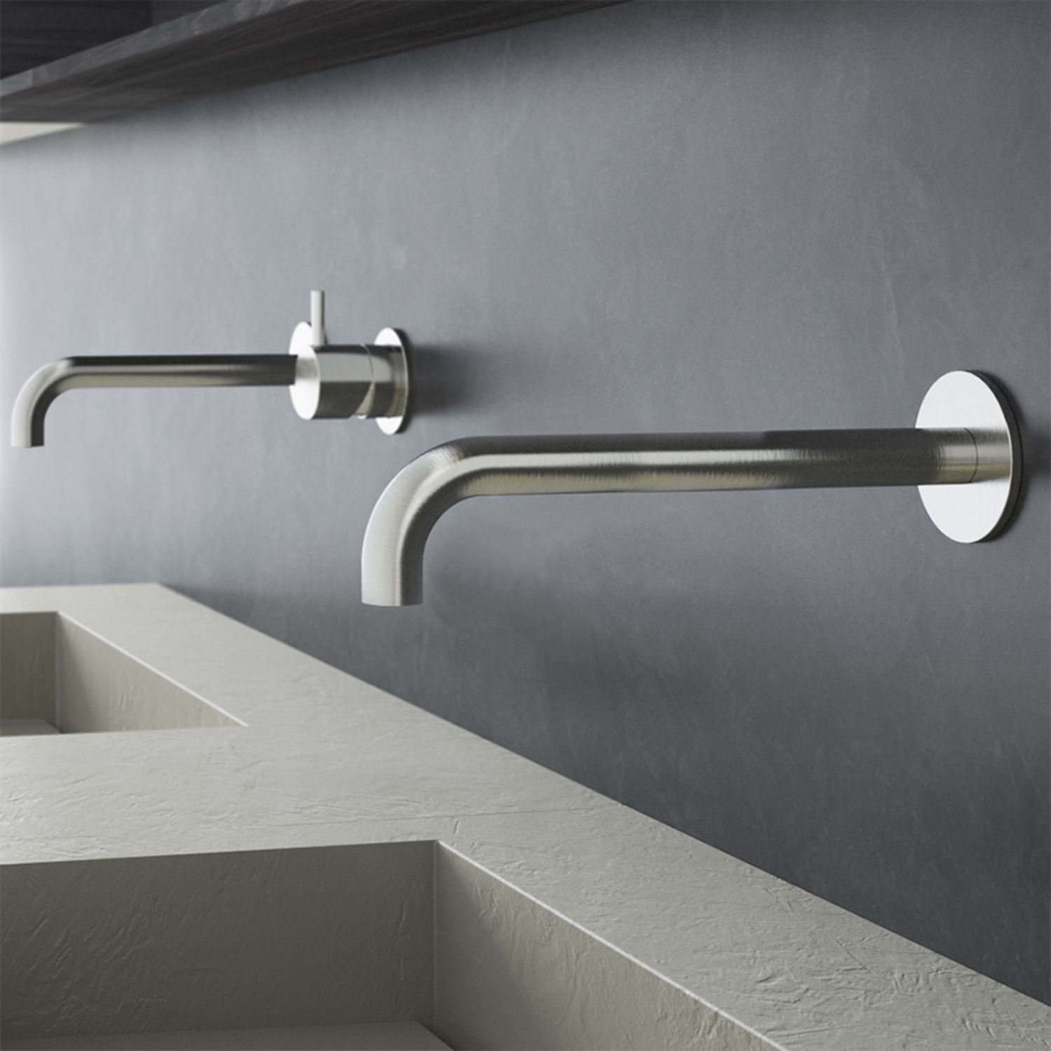 hotbath Cobber CB095 Uitloop 18 cm Geborsteld Nikkel - Messing