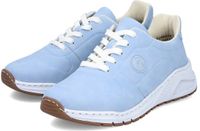 Rieker M4903-12 blauw extra breed dames lage schoenen