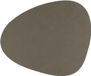 LindDNA Curve 982472 Set de table en cuir Nupo recyclé couleur vert armée 37 x 44 cm