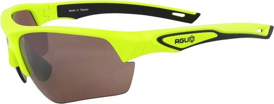 AGU Medina HD Fietsbril - Fluo Geel - Unisex - Incl. verwisselbare glazen