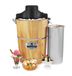 Elite Gourmet EIM916 IJsmachine, traditioneel, elektrisch, vintage emmer van appalachenhout, klassieke gegoten handslinger als bonus, gebruikt steenzout, roert ijs in enkele minuten, grenen, 6,82 l