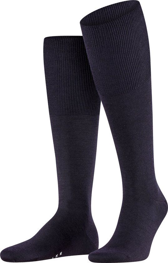 FALKE Airport Heren Sokken - Blauw - Maat 41-42 - Merinowol en Katoen