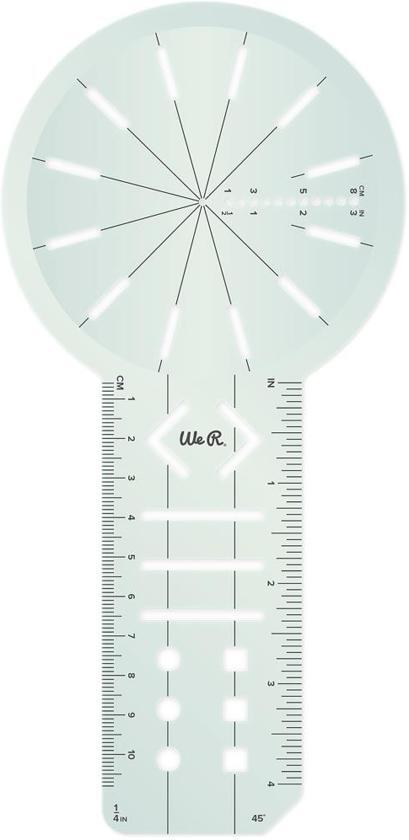 We R Memory Keepers Bullet Journal Guide Ruler