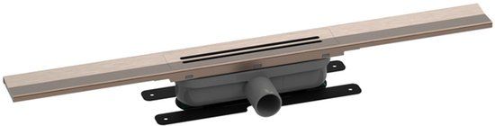 Easy Drain R-line Clean Color douchegoot 100cm brushed red gold