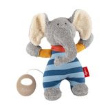 sigikid, Speelhorloge voor meisjes en jongens, olifant Lolo Lombardo, grijs/bont, 48800