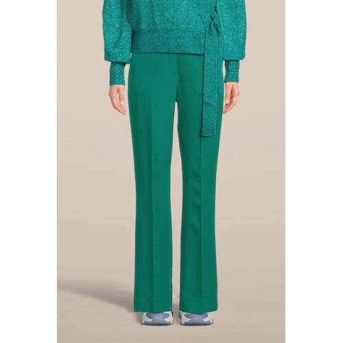 ICHI ICHI bootcut pantalon IHLEXI groen