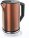 Arendo Roestvrijstalen waterkoker met temperatuurinstelling 40-100 graden - Dubbelwandig design - Model ELEGANT - 1,5 liter - 2200 W