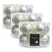 Decoris Kerstballen - 40x st - wit ijslak - 6 cm - glas - mat/glans - kerstversiering