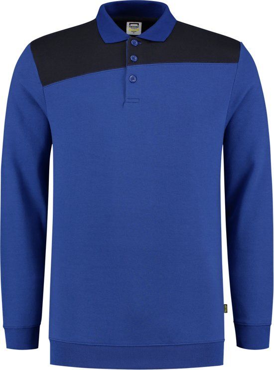 Tricorp Polo Sweater Bicolor Naden 302004 Koningsblauw / Navy - Maat S