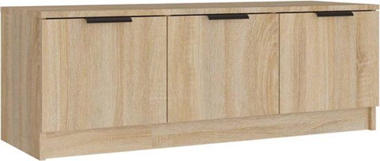 vidaXL Tv-meubel 102x35x36,5 cm bewerkt hout sonoma eikenkleurig