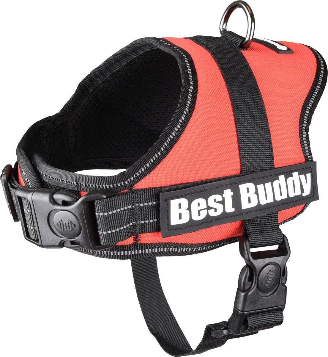 FLAMINGO Hondentuig Best Buddy Pluto Rood - Rood - 50 - 70 cm x 25 mm