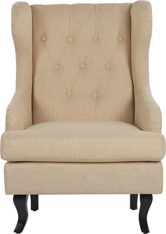 Beliani Fauteuil stof beige ALTA