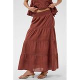 Kaffe Koraalrood Maxi Rok