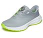 Skechers Go Golf Heren Waterdichte Synthetische Twist-fit Dial Sluiting Spike Less Golfschoen Heren, Grijs synthetisch/limoenkleurige trim