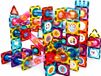 Olvy Magnetic Tiles - Speelgoed - 100 Stuks - Knikkerbaan - Magnetische Tegels - Montessori - Bouwstenen - Blokken - Magna Wereld - Voor 3, 4, 5, 6, 7, 8, 9 Jaar - Kinderen - Olvy