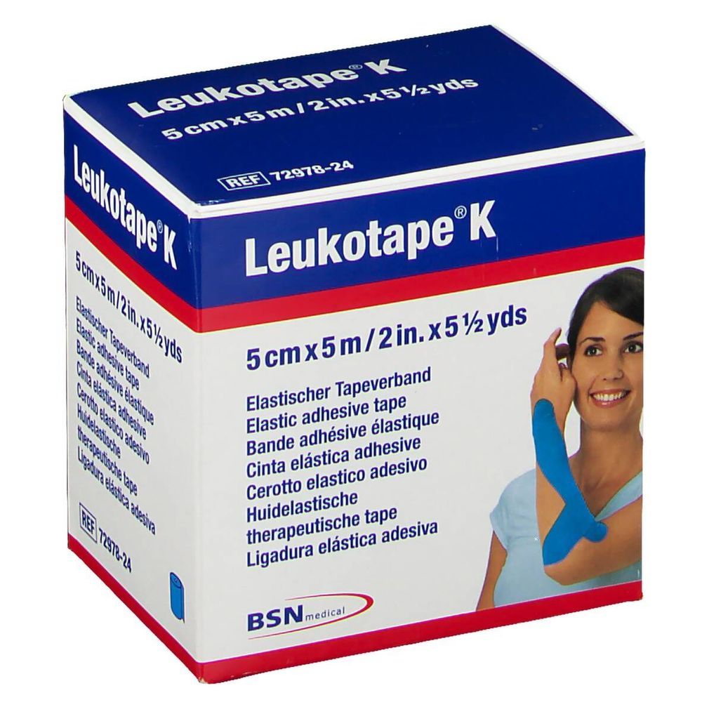 Leukotape K Lichtblauw 5cm x 5m 1 st
