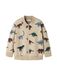 NAME IT Sweatvest 'NMMNARIS' beige / lichtblauw / donkerbruin / spar