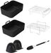 UNION international technology B.V. Convient pour Ninja AF400UK Air Fryer Accessoires Silicone Plateau Intérieur Palette Grill Vapeur Plaque Grill Silicone Set-7 pièces