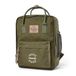 BEAGLES Originals Sac à dos avec nom - Sac de voyage personnalisé résistant à l'eau Sac à dos pour ordinateur portable 15 pouces pour hommes et femmes vert olive 14,5 L