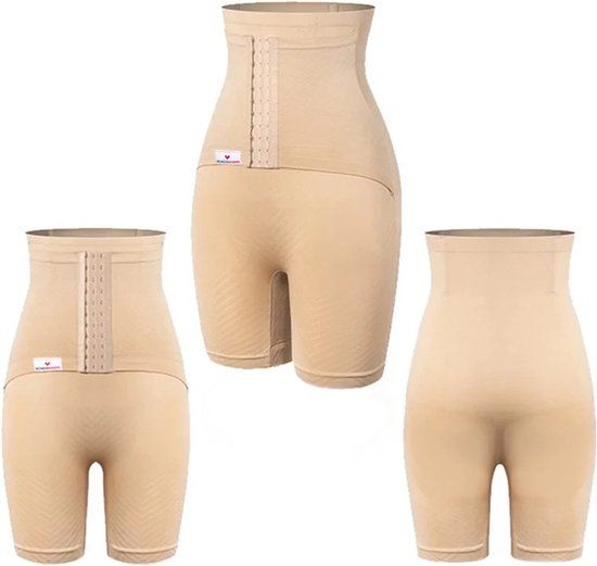 Wondermom Postpartum Belly Binder Shorts - Shapewear - Beige - Maat M