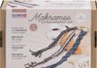 Glorex Macramé sleutelhanger set (3 stuks) - Antraciet, Turkoois, Taupe