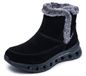 Skechers dames GLIDE-STEP PRO BOOT COZY WISH sportschoenen, Black Suede/Faux Fur, 40 EU