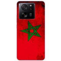 1001 coques Xiaomi Bedrukt siliconen hoesje compatibel met Xiaomi 13T Drapeau maroc