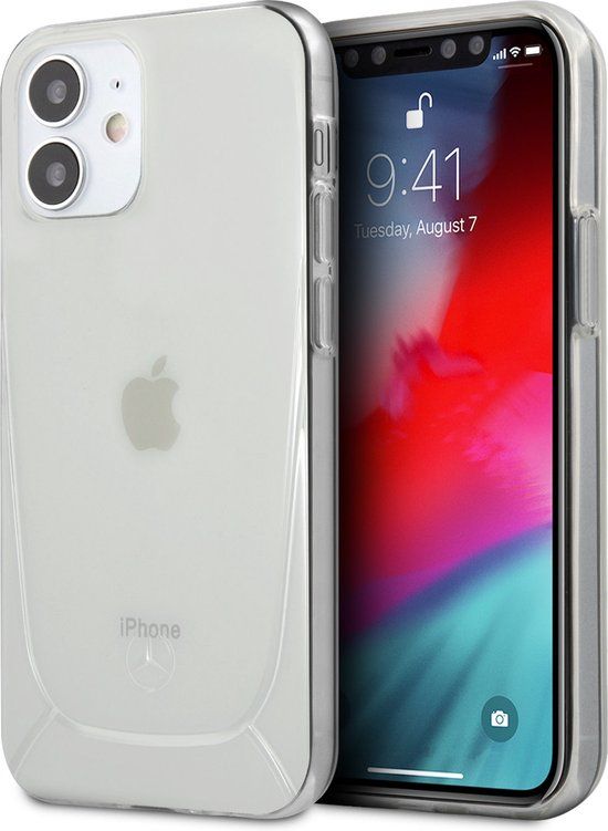 Mercedes-Benz Transparant hoesje - Backcover - iPhone 12 Mini - Hard Case