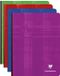 Clairefontaine 9761C Notitieboek, 17 x 24 cm, 144 pagina's, Gelinieerd, Softcover, Assorted colours